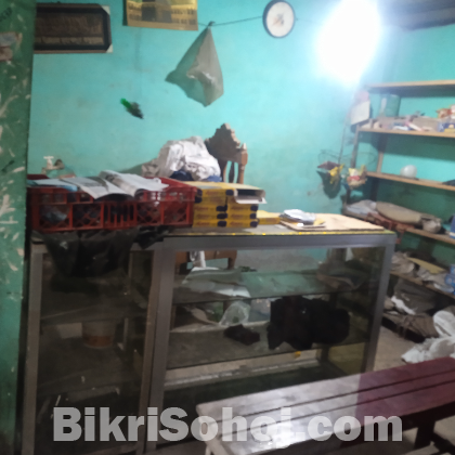 একটি চা ষ্টলের যাবতীয় পন্য সামগ্রী বিক্রি করা হবে।